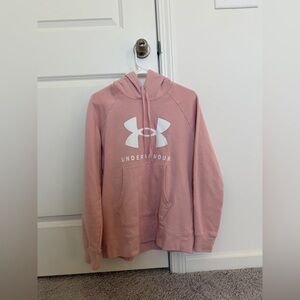 pink under armor hoodie